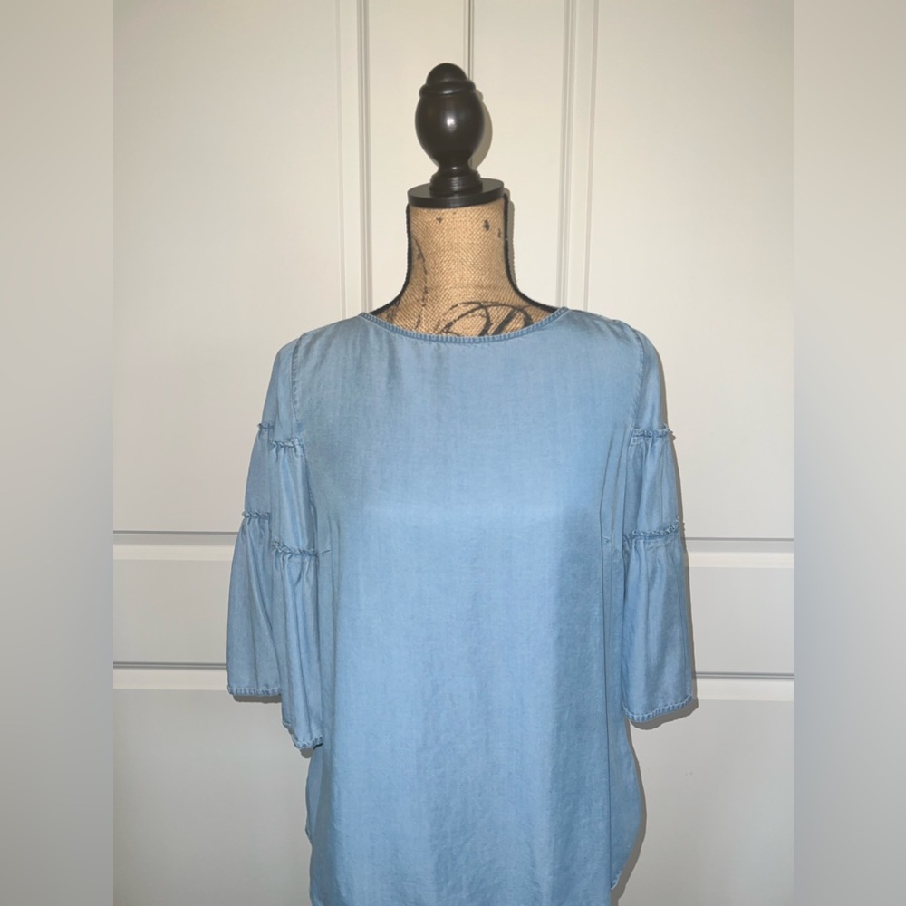 Blouse- elbow bell sleeve